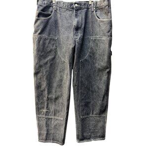 Vintage Sean John Double Knee Jeans 42x31 Black Baggy Wide Y2K Rave Diddy Yachty